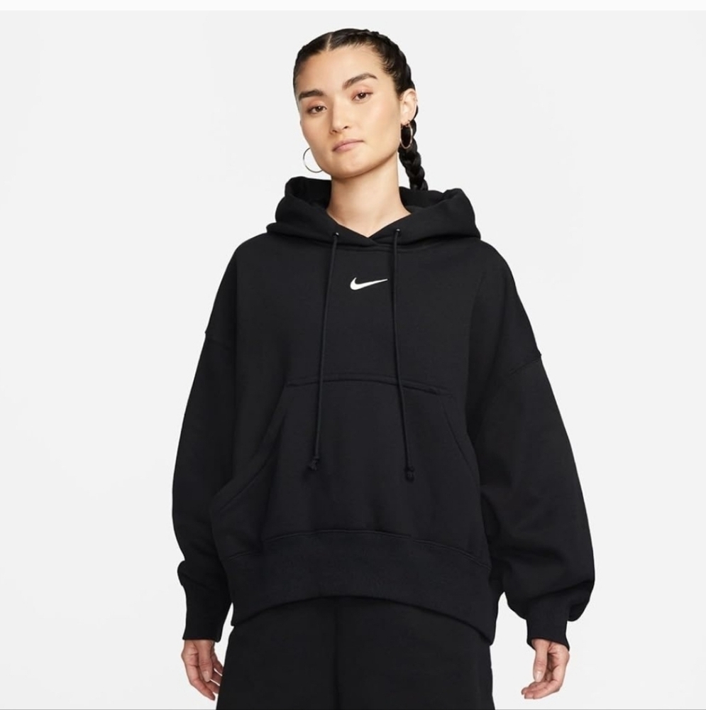 Nike Women's Oversized Black Phoenix Hoodie